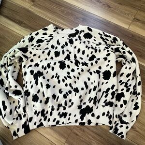 Abercrombie & Fitch Black and White Patterned Sweatshirt